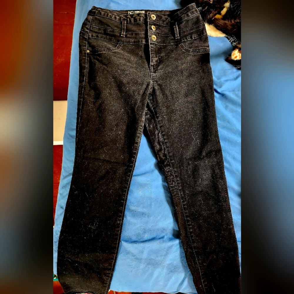 Black High Waisted Skinny Jeans